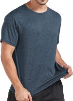 5 Pack Men's Dry Fit T Shirts, Athletic Running Gym Workout Short Sleeve Tee Shirts for Men - Image 9
